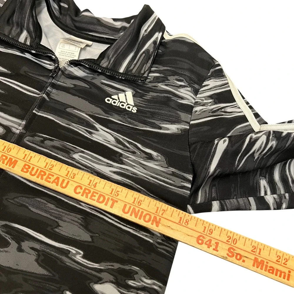 Adidas Kids Track Jacket Full Zip Camo Print Regular Fit Long Sleeve Size Large‎